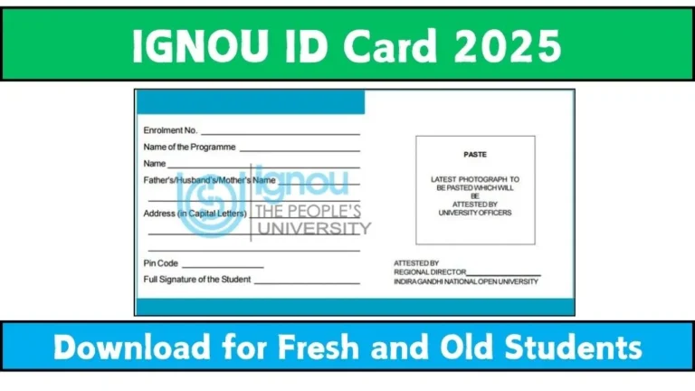 IGNOU ID Card 2025